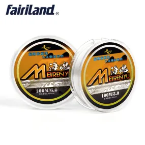 100M 75% Carbon Transparent Fishing Line Monofilament Nylon Fishing Thread Japan Line Material