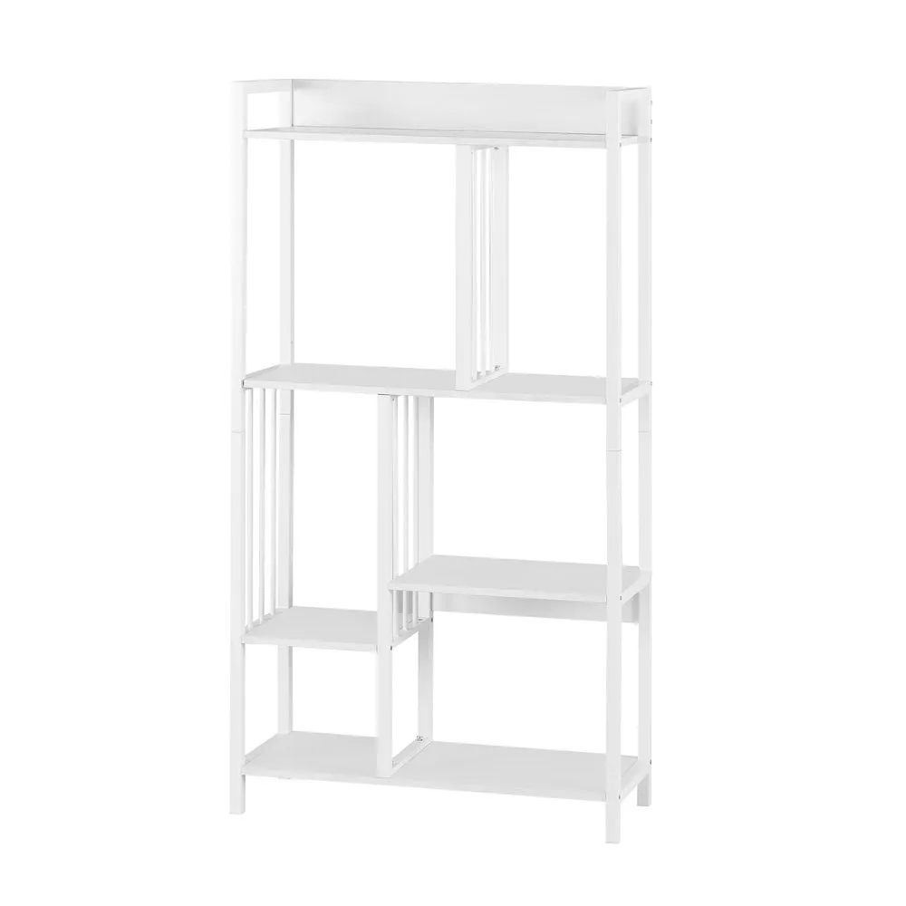 120cm 5-Tier Bookshelf Display Shelves - White