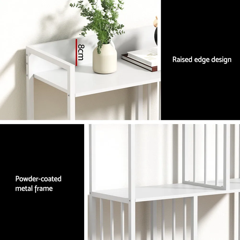 120cm 5-Tier Bookshelf Display Shelves - White