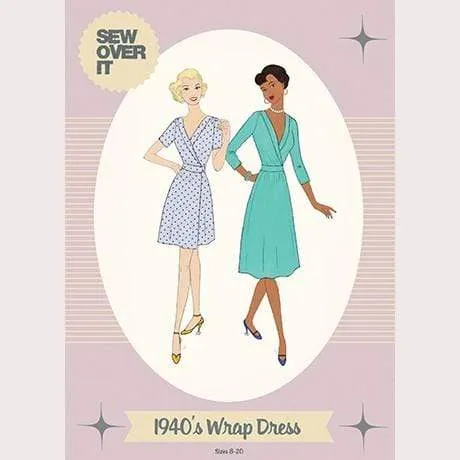 1940's Wrap Dress, Sew Over It