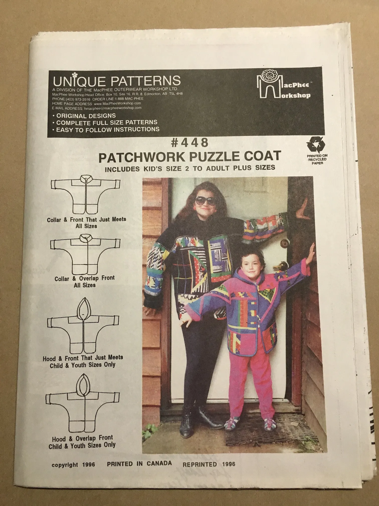 #448 PATCHWORK PUZZLE COAT