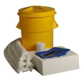 90 litre Ecospill Oil Only Spill Kit - Circular PE Bin