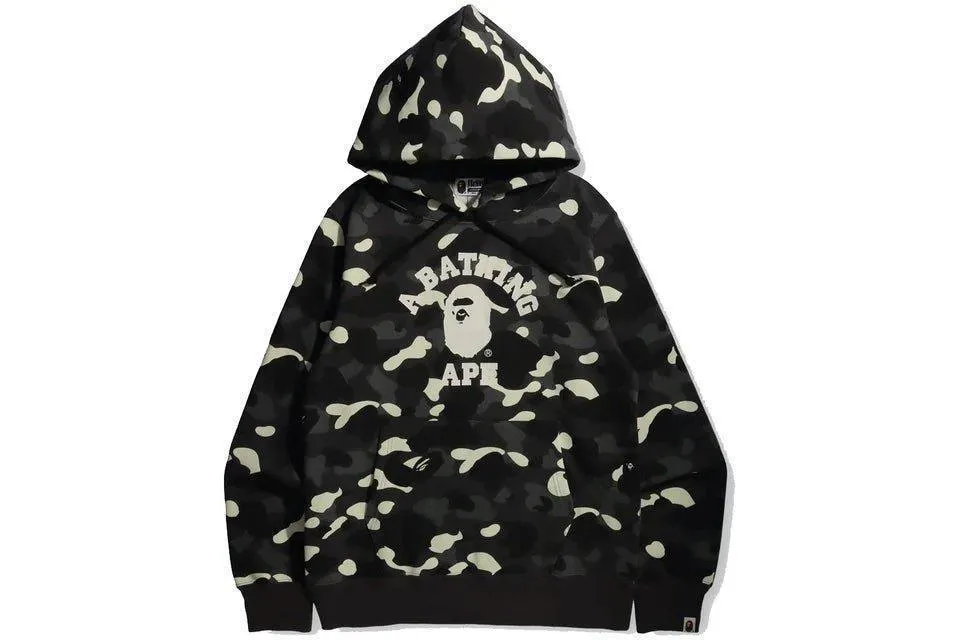 A Bathing Ape BAPE City Camo Pullover Hoodie Glow Black