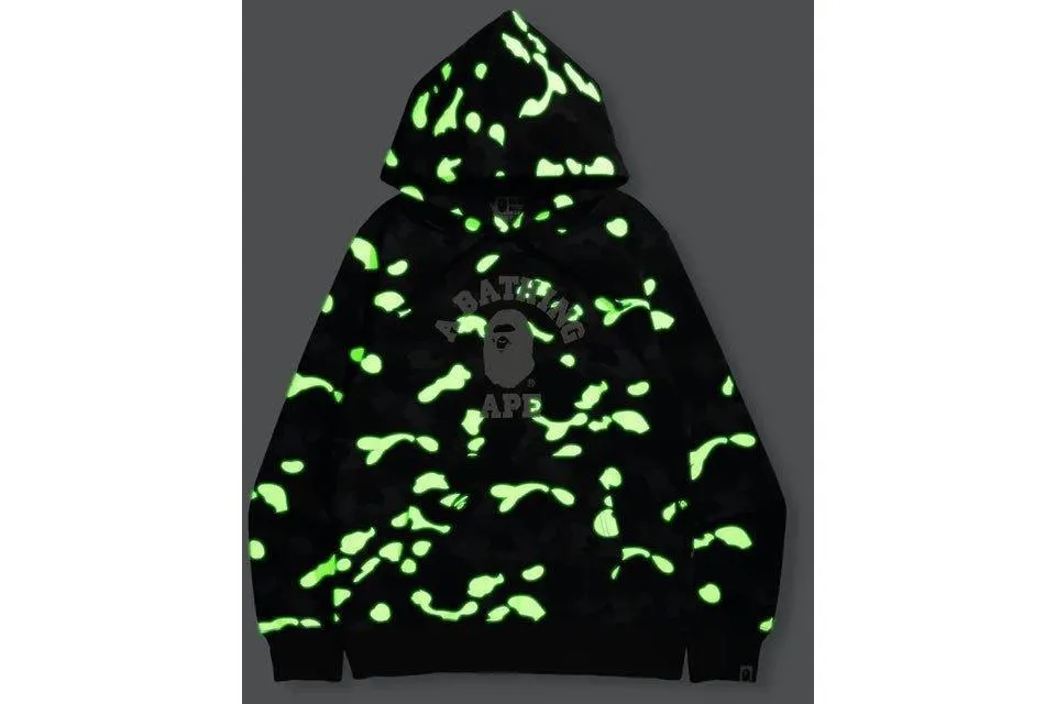 A Bathing Ape BAPE City Camo Pullover Hoodie Glow Black