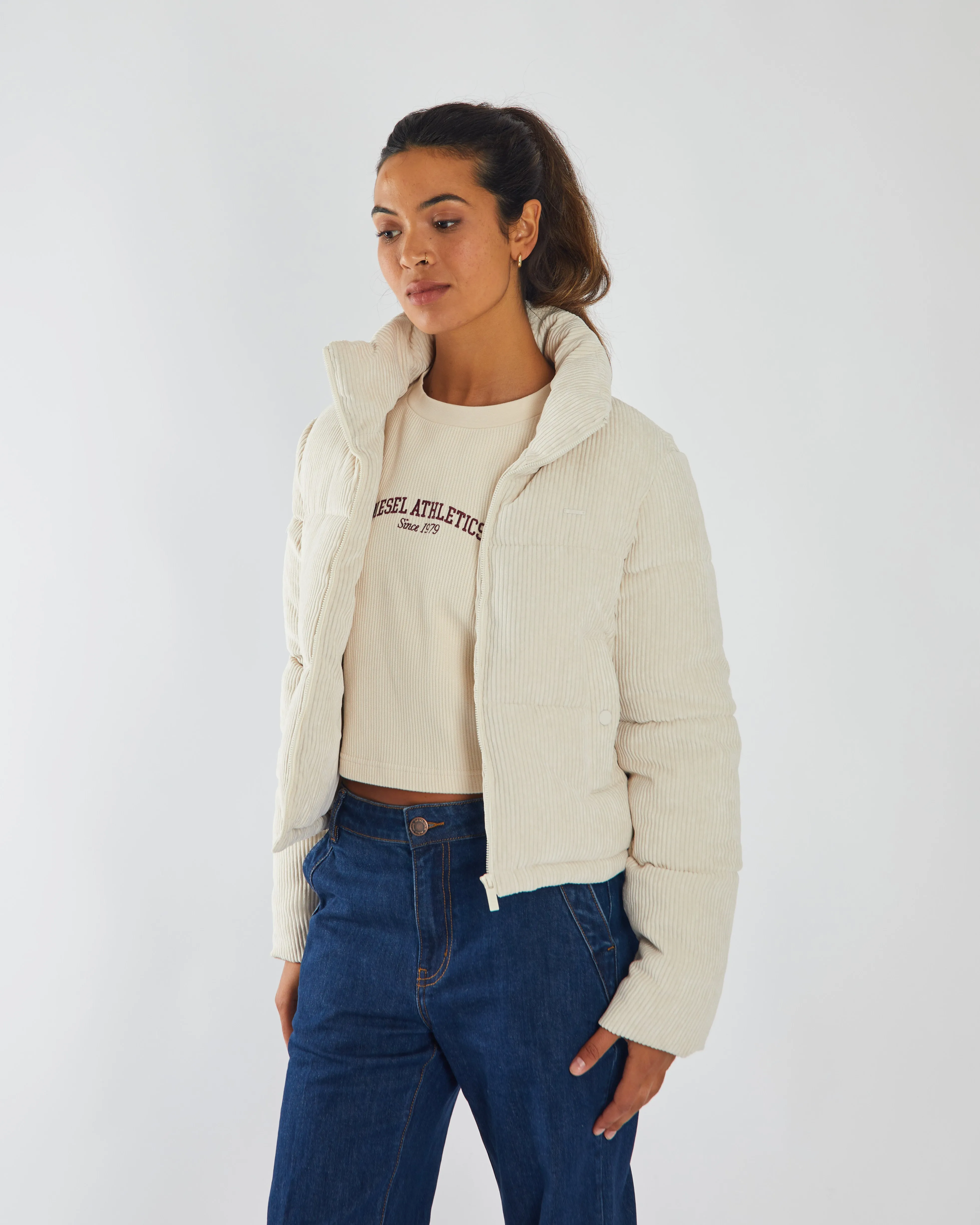 Abbey Jacket Stone White