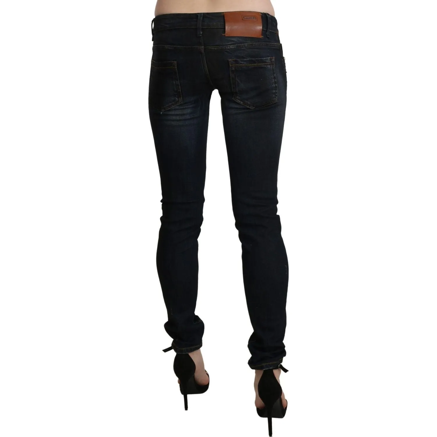 Acht Chic Low Waist Skinny Black Jeans