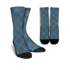 Agnew Ancient Tartan Crew Socks Cross Tartan Style