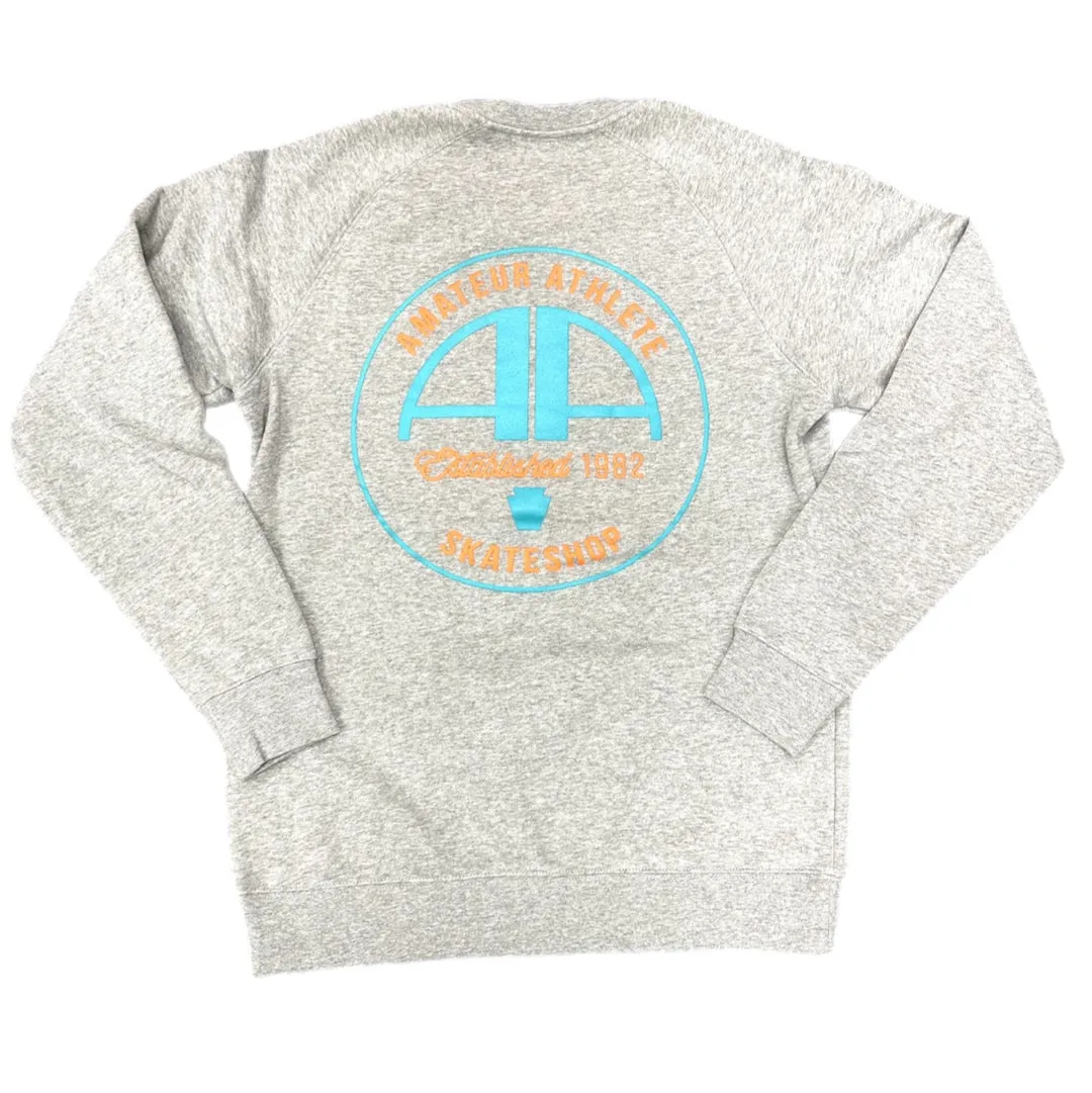 Amateur Athlete Crew Sweatshirt Grey