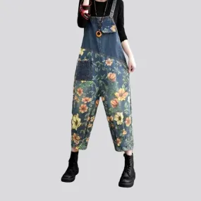 Baggy denim overall for women