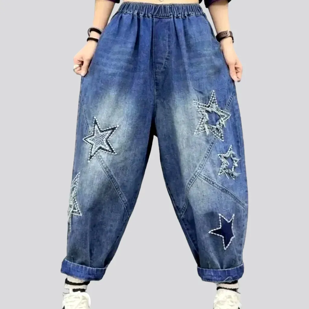 Baggy jean pants
 for women