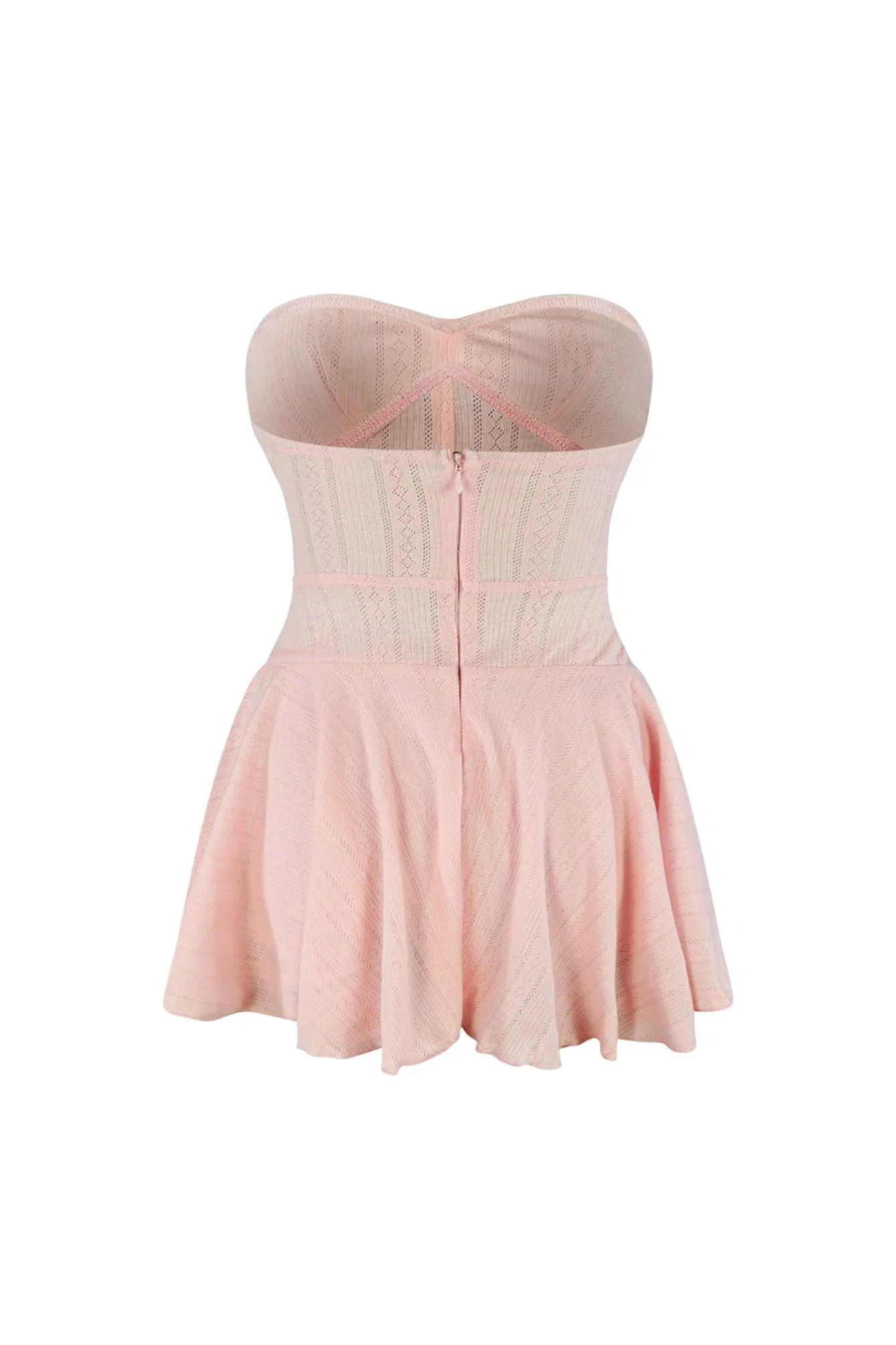 Balletcore Flare Tube Corset Mini Dress