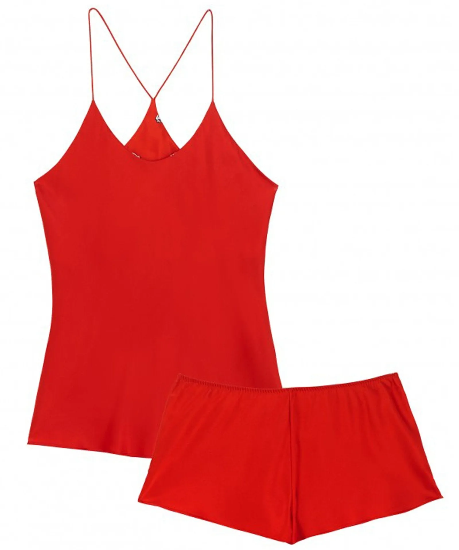 BELLA SAFFRON SILK CAMISOLE SET