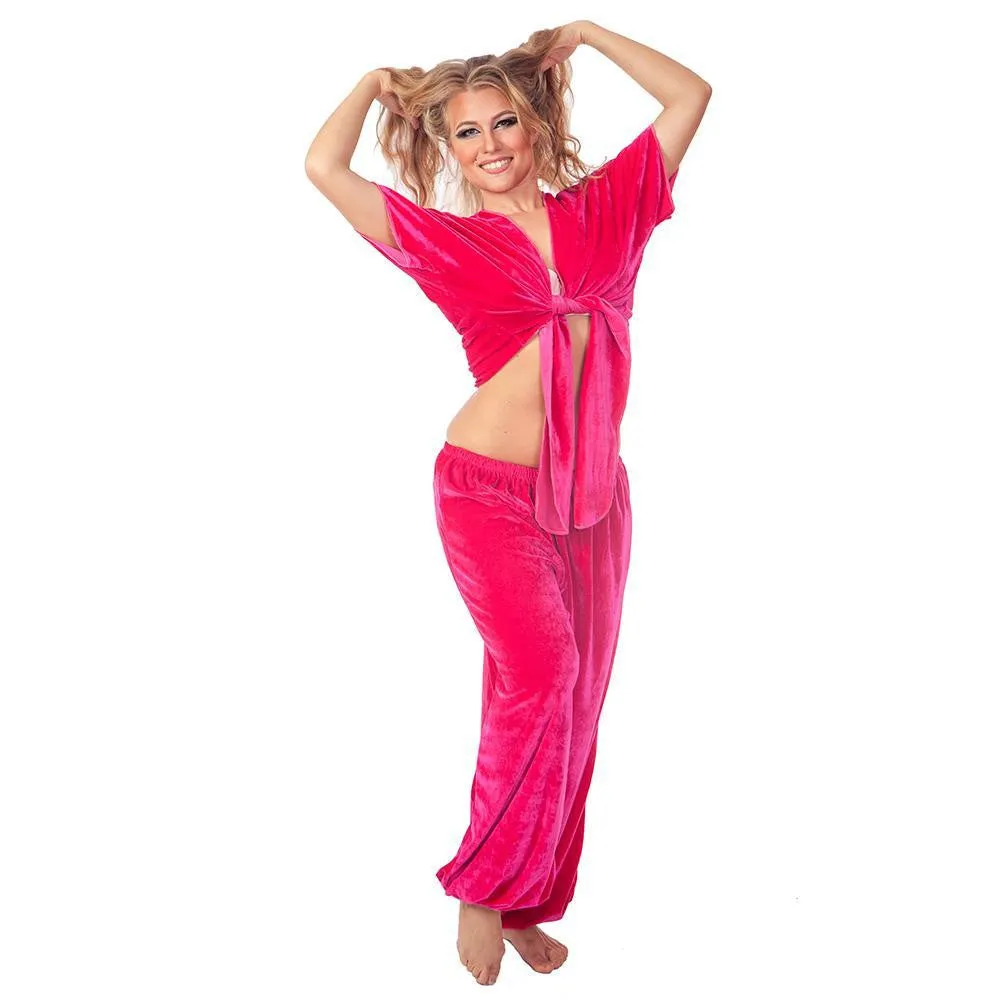 Belly Dance Velvet Pants & Top Costume Set | VELVET CRUSH