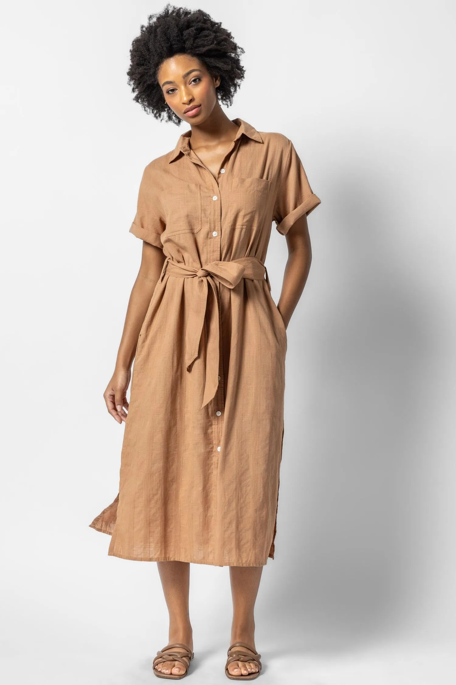 Belted Shirt Dress