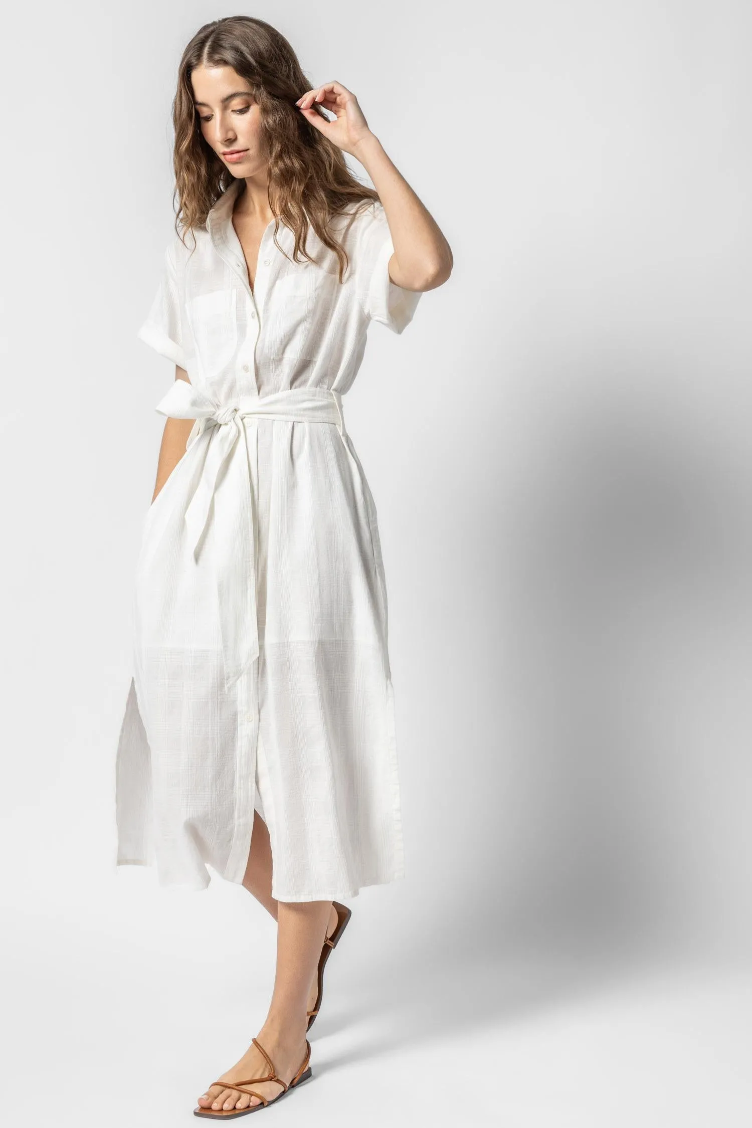 Belted Shirt Dress