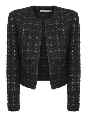 Black Cotton Tweed Jacket