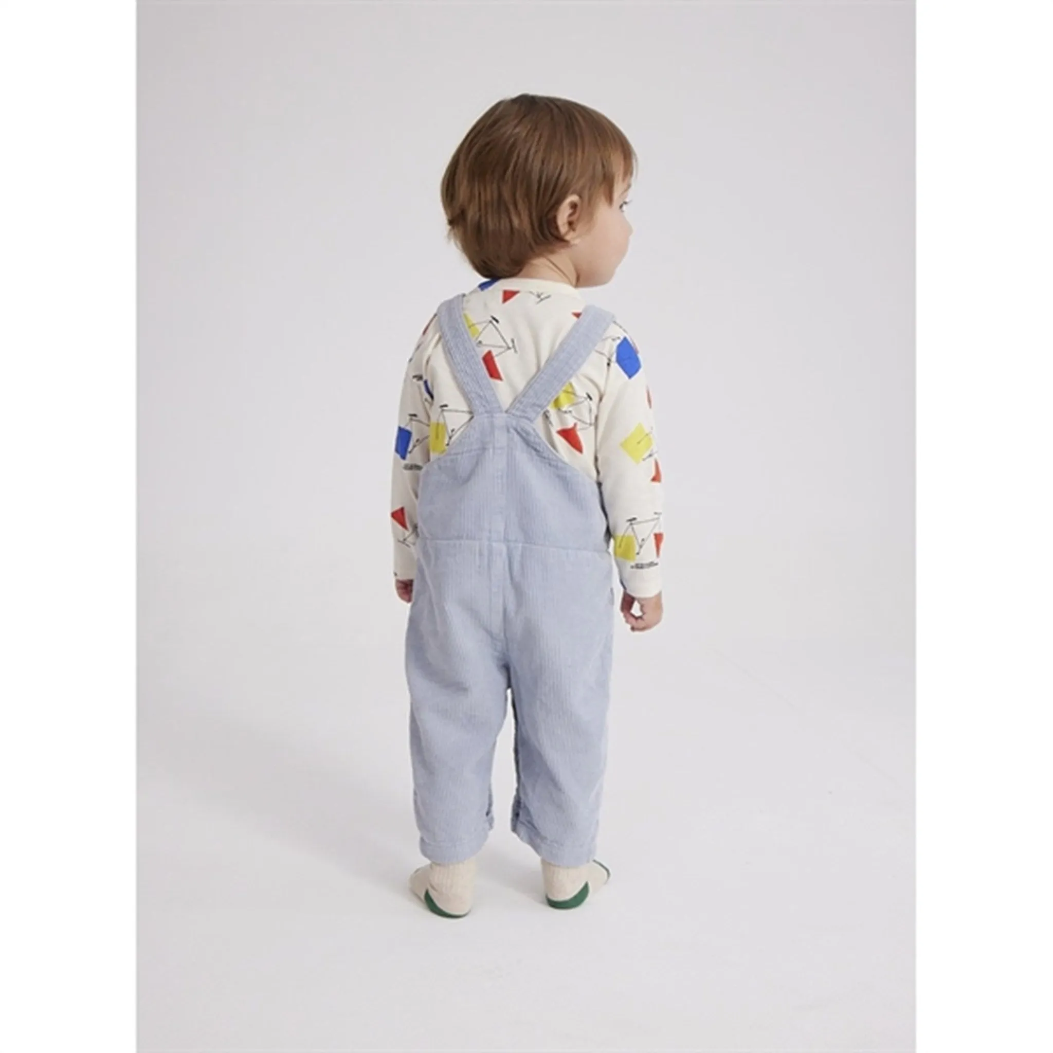 Bobo Choses Light Blue Multicolor B.C Corduroy Overall