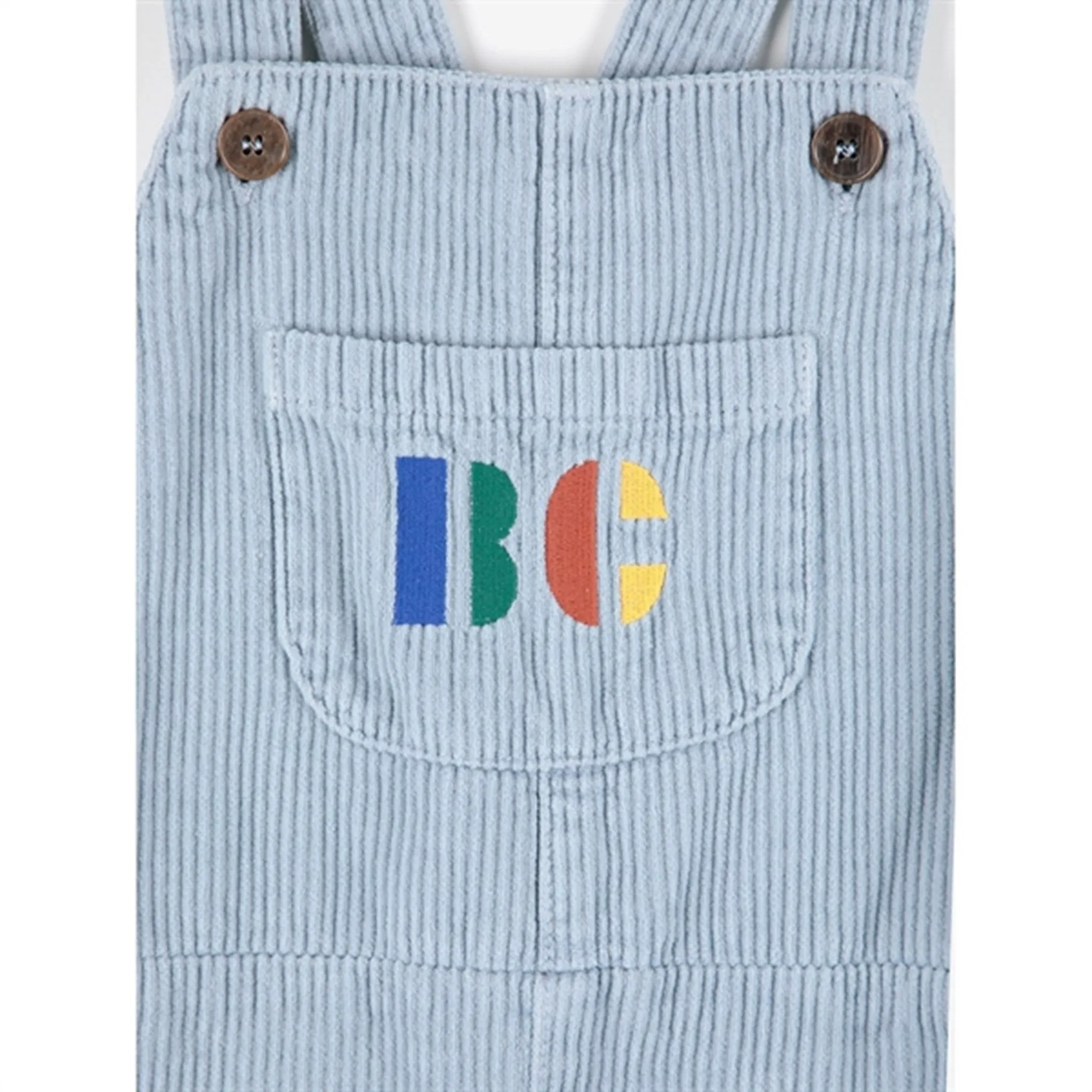 Bobo Choses Light Blue Multicolor B.C Corduroy Overall