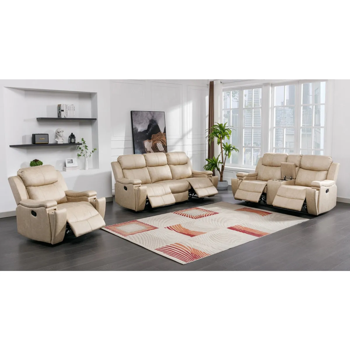 Bradford Reclining Console Loveseat