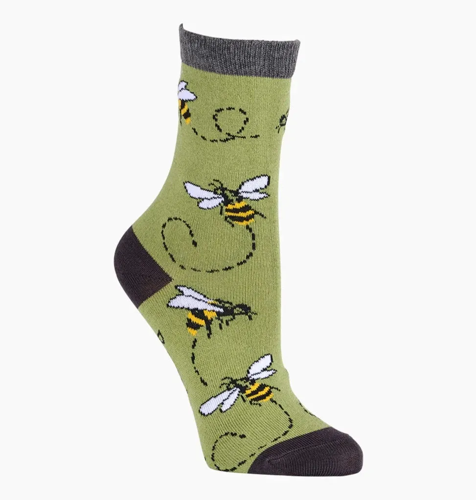 Buzzing Bee Kid's Sock (Aged 6-8 Yrs)