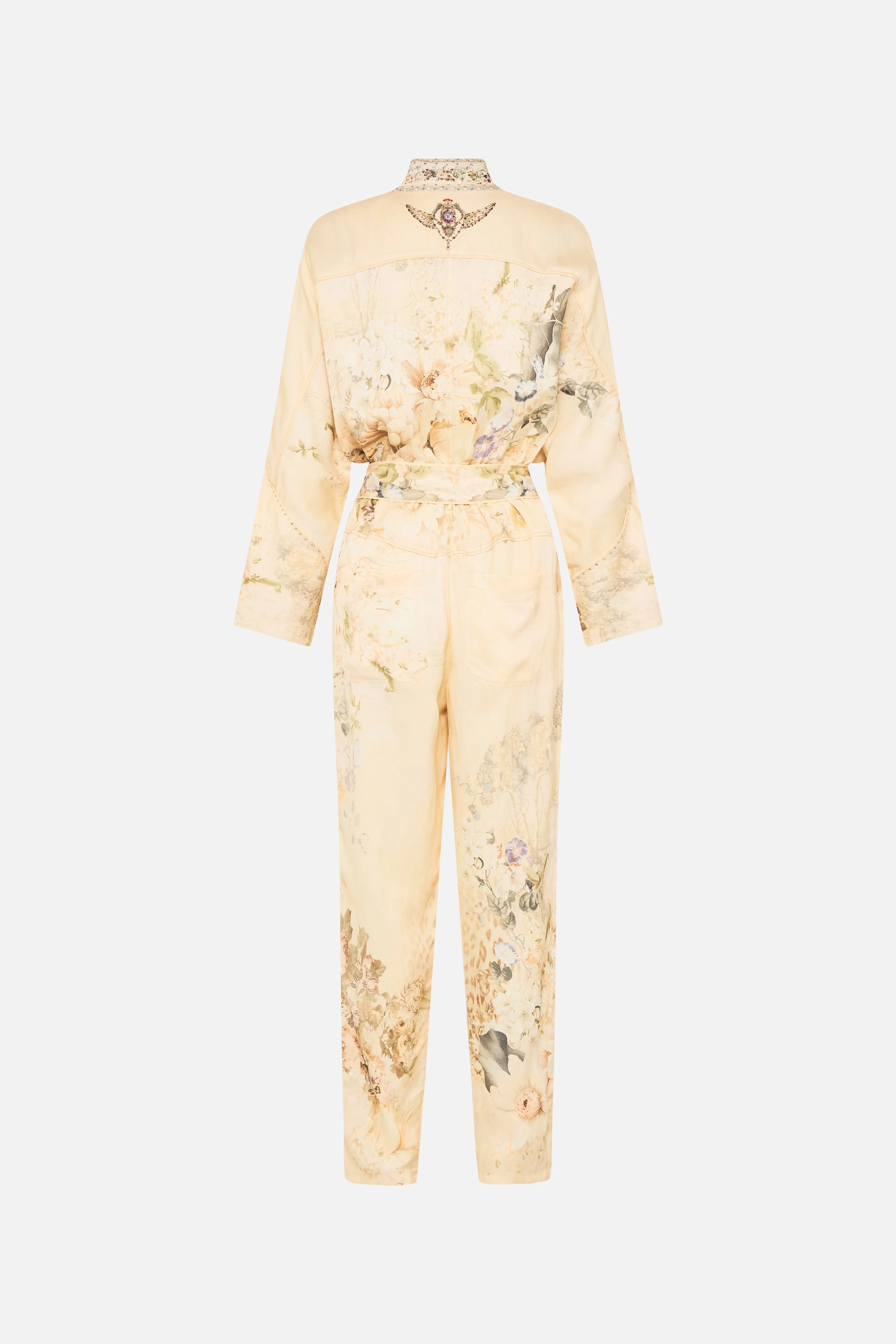 CAMILLA | ADORNED IN ANTIQUITY  ZIP FRONT PANEL JUMPSUIT