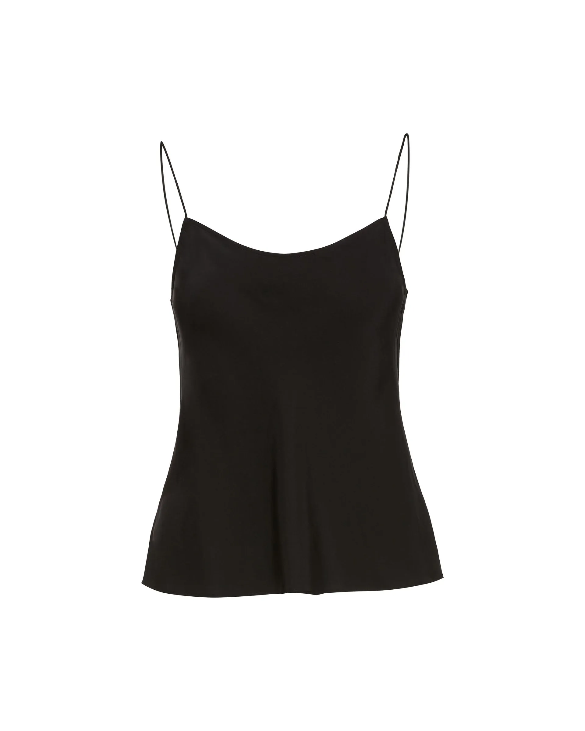 Camisole in Matte-side Silk Charmeuse | Black