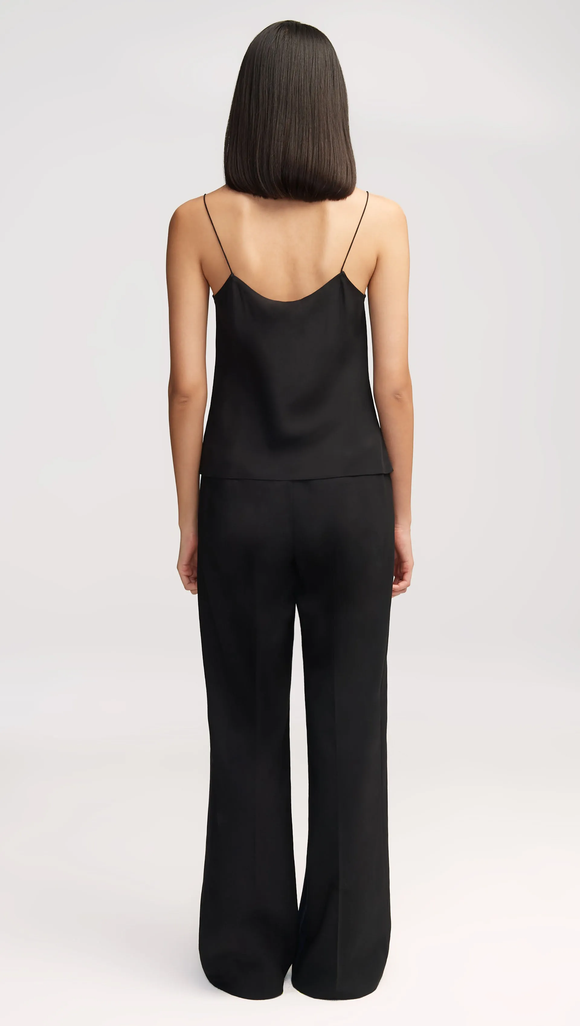 Camisole in Matte-side Silk Charmeuse | Black