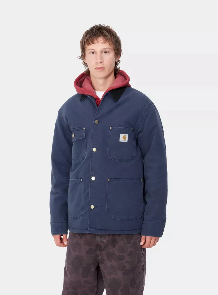 CARHARTT WIP OG Chore Coat Air Force Blue Black Aged Canvas