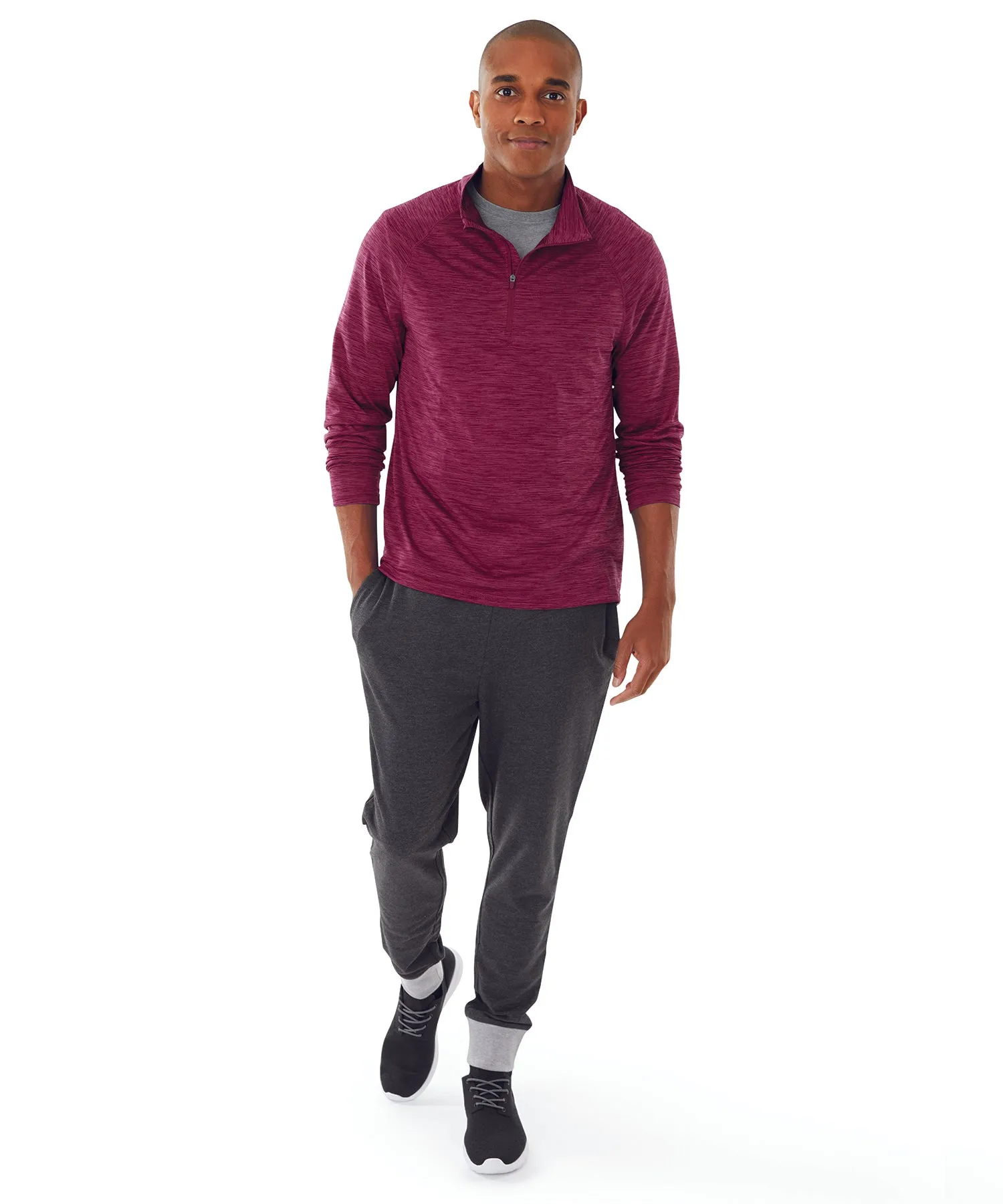 Charles River Men's Space Dye Performance Pullover