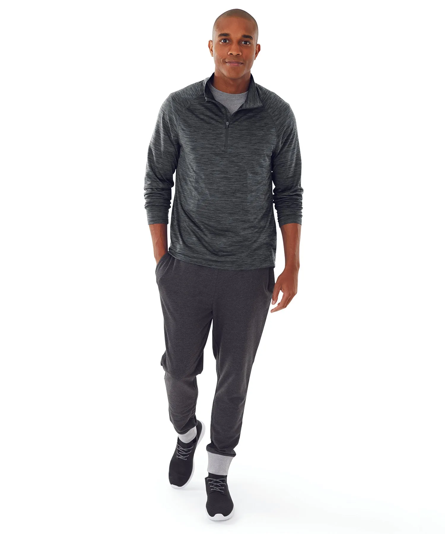 Charles River Men's Space Dye Performance Pullover