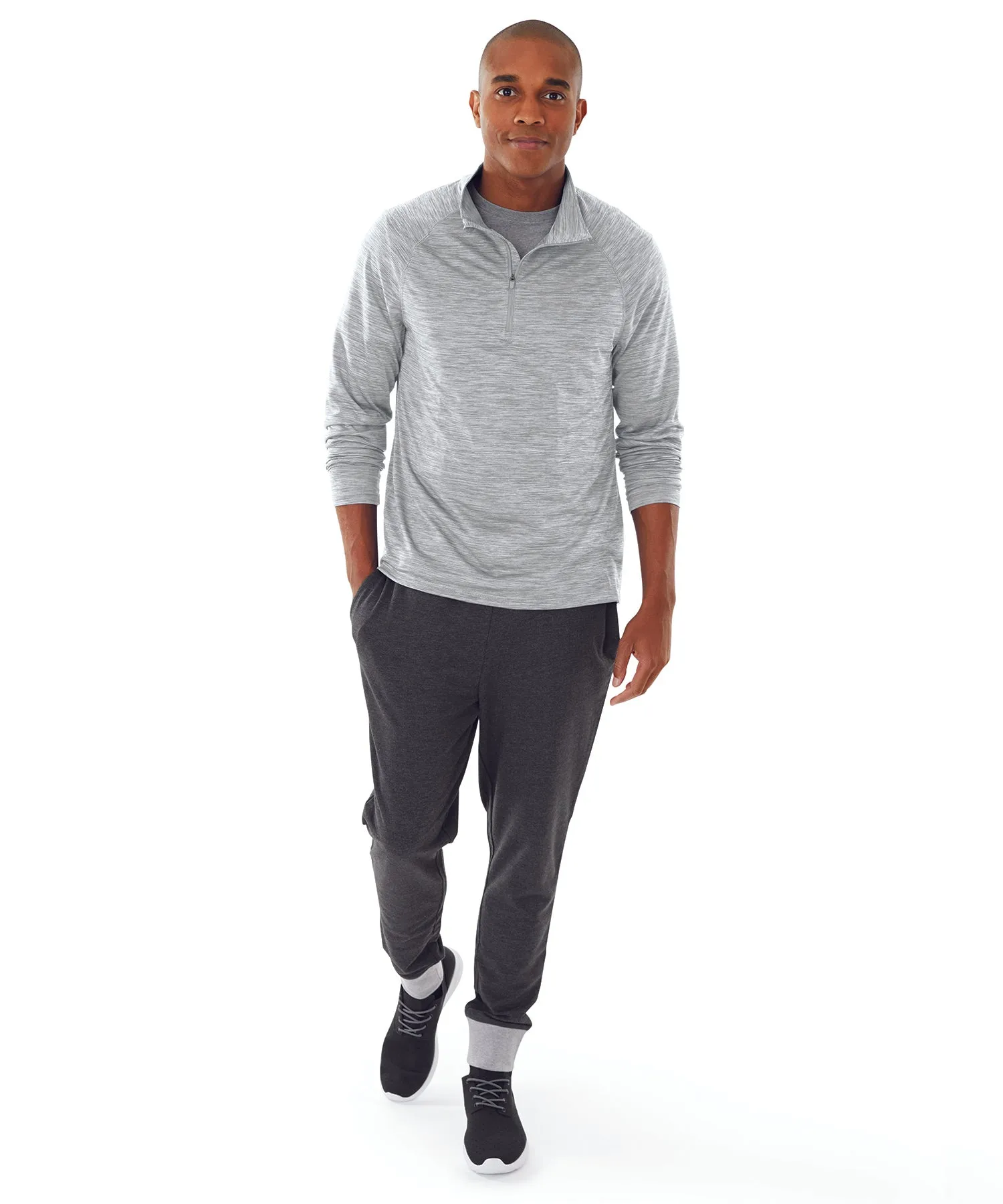 Charles River Men's Space Dye Performance Pullover