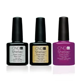 CND - Shellac Combo - Base, Top & Tango Passion