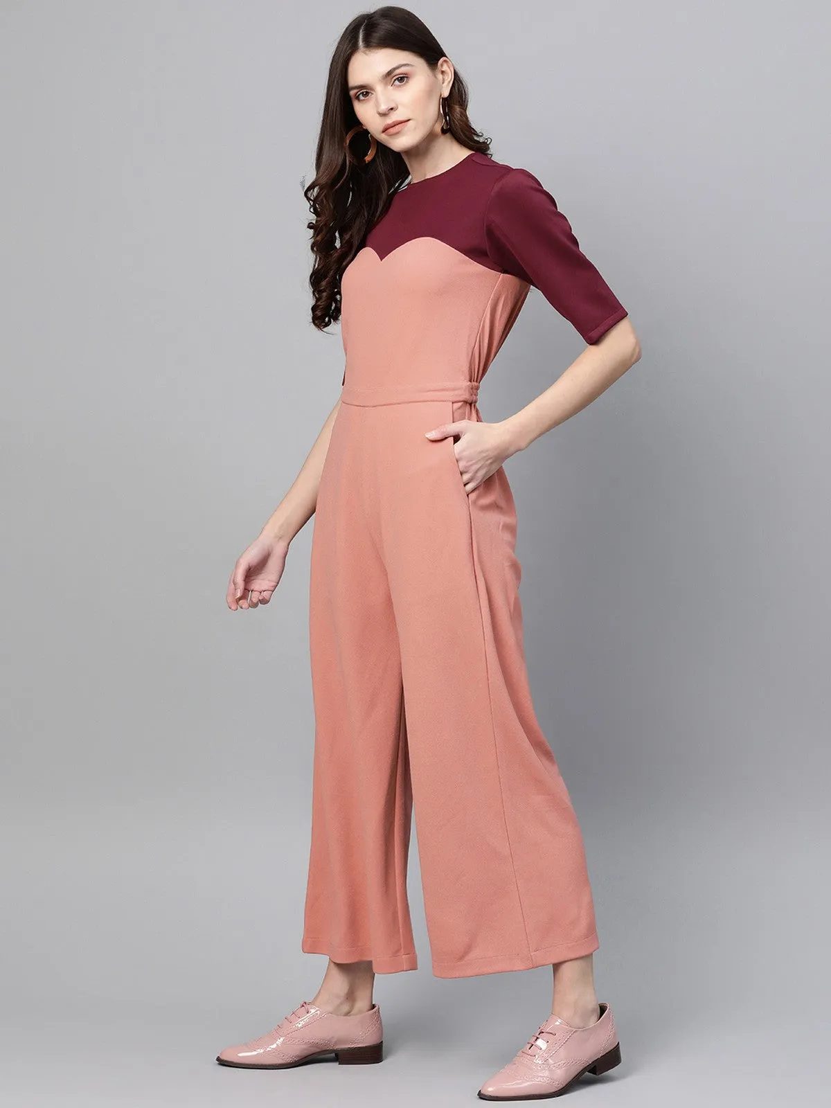 Color-Block Jumpsuit