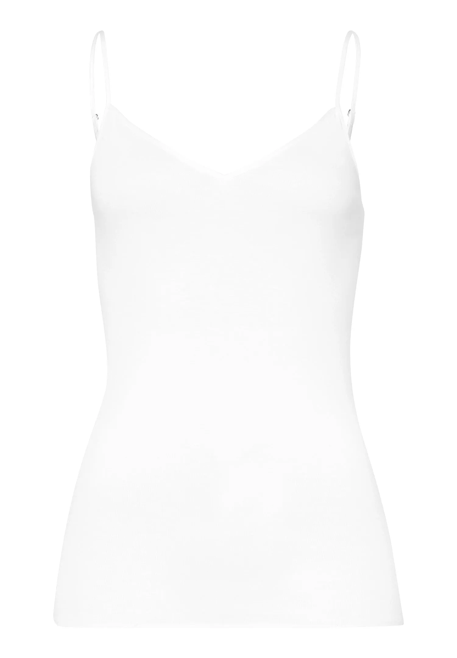 Cotton Seamless Cotton V-Neck Camisole | White 71601-101