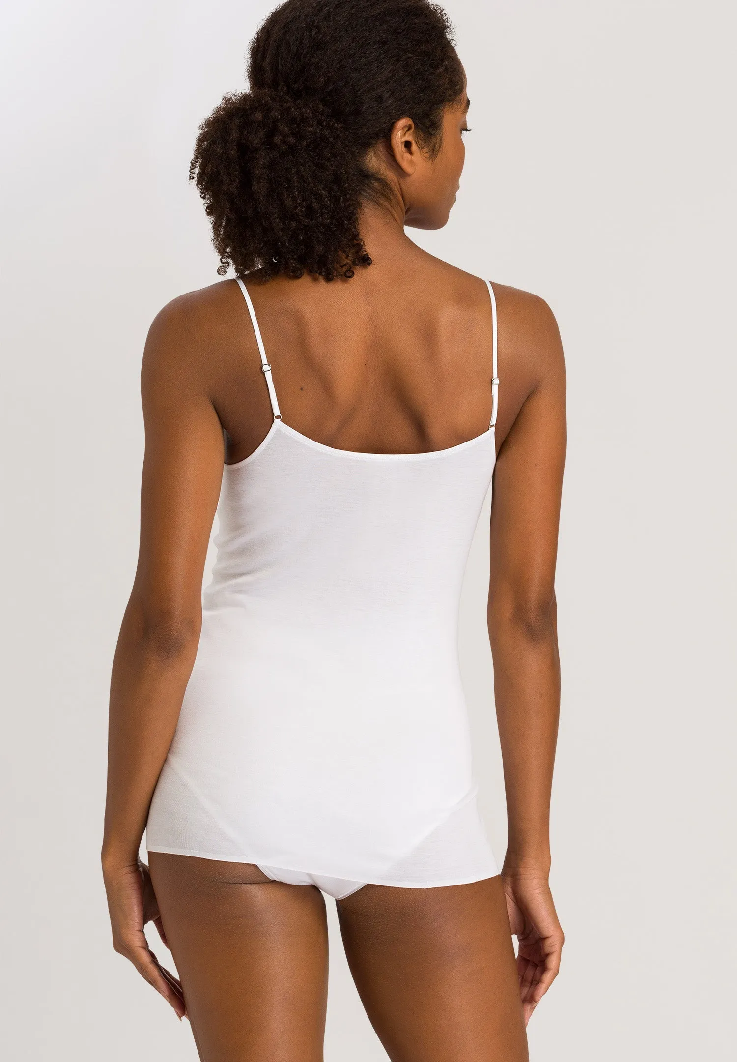 Cotton Seamless Cotton V-Neck Camisole | White 71601-101