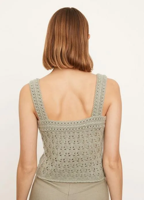 Crochet Camisole in Artichoke