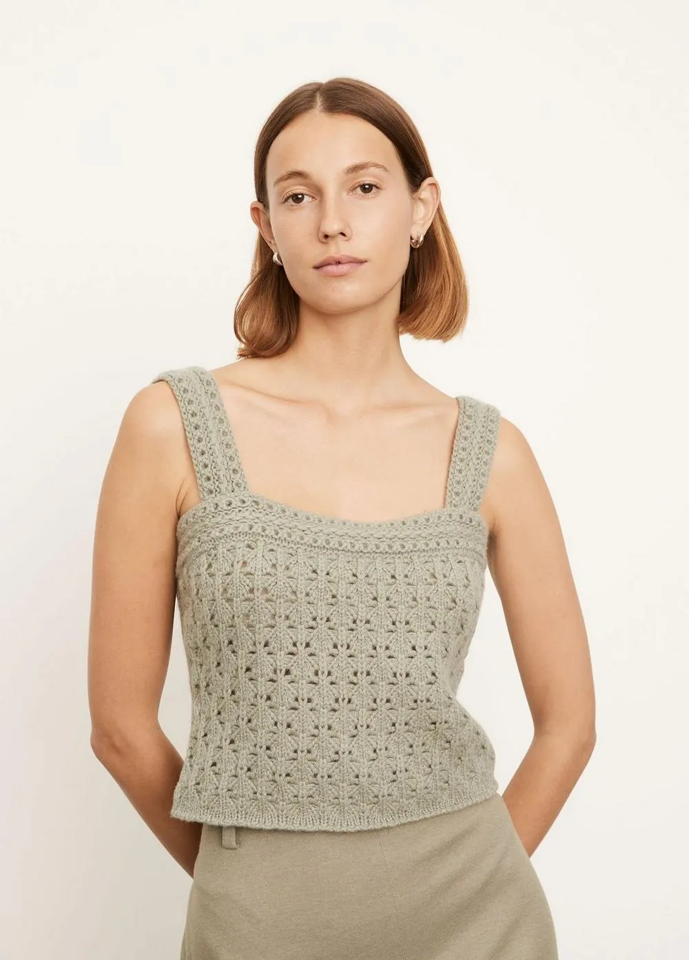 Crochet Camisole in Artichoke