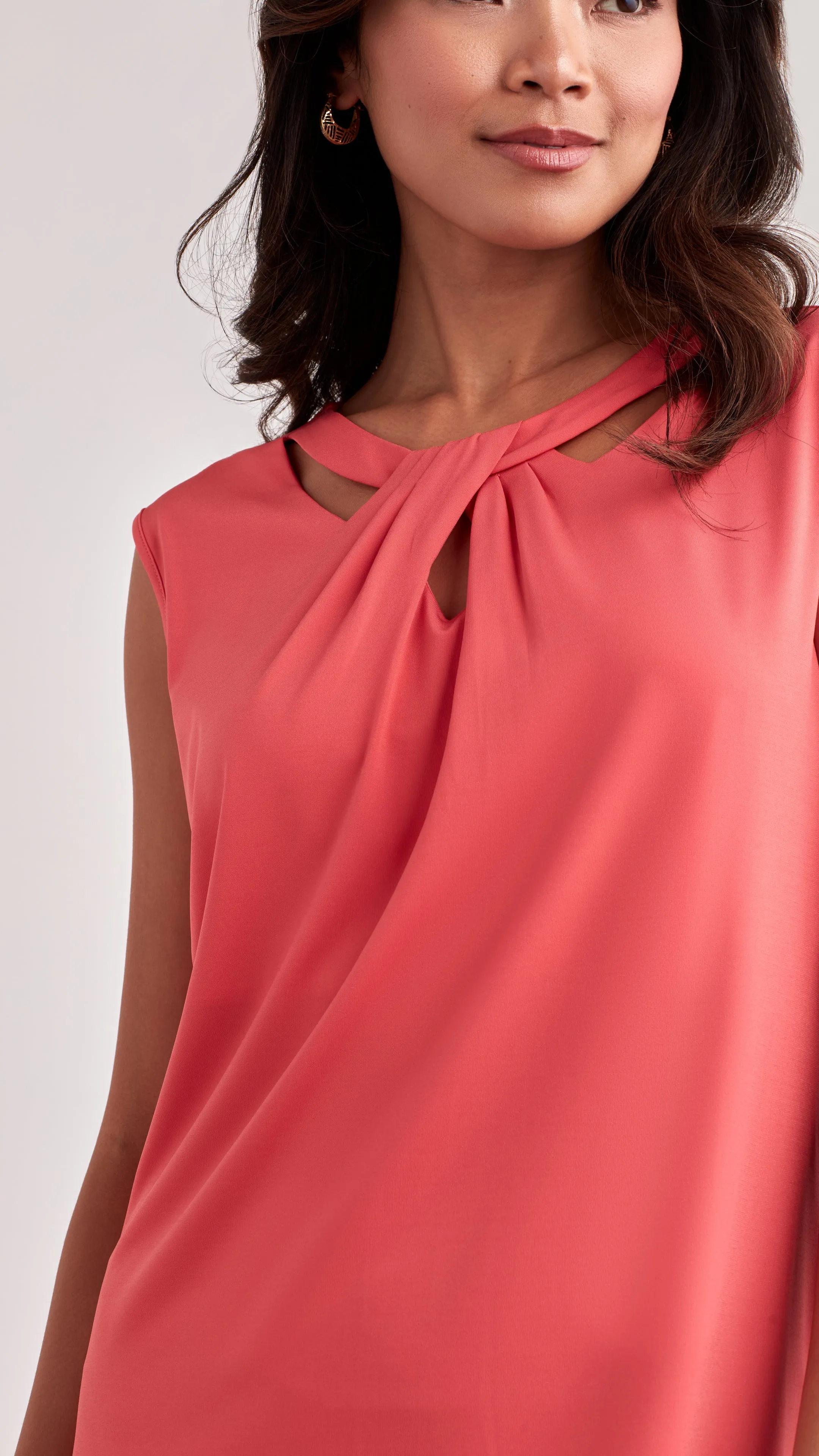 CUT OUT DETAIL JERSEY DRESS