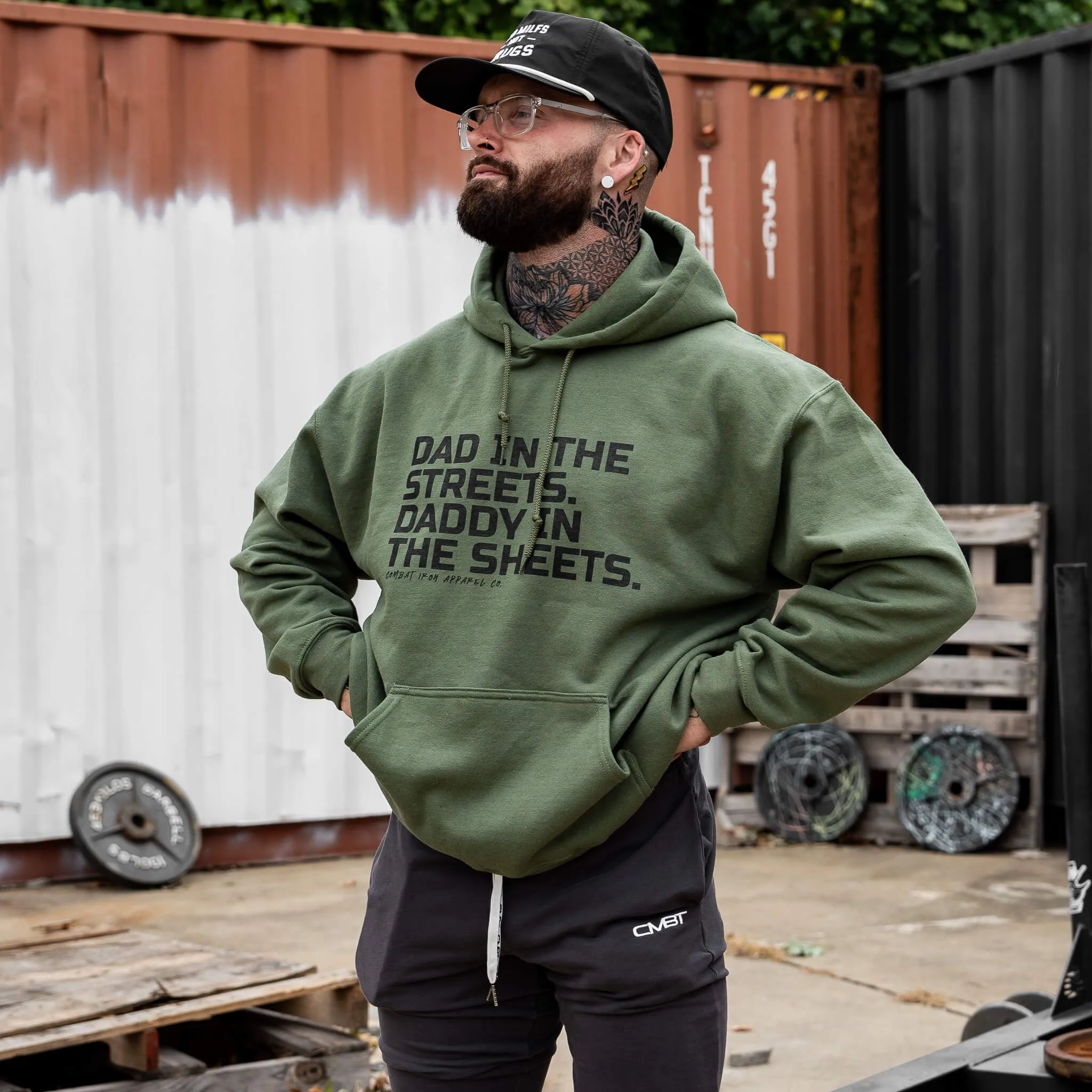 Dad In The Streets. Daddy In The Sheets. Men's Hoodie