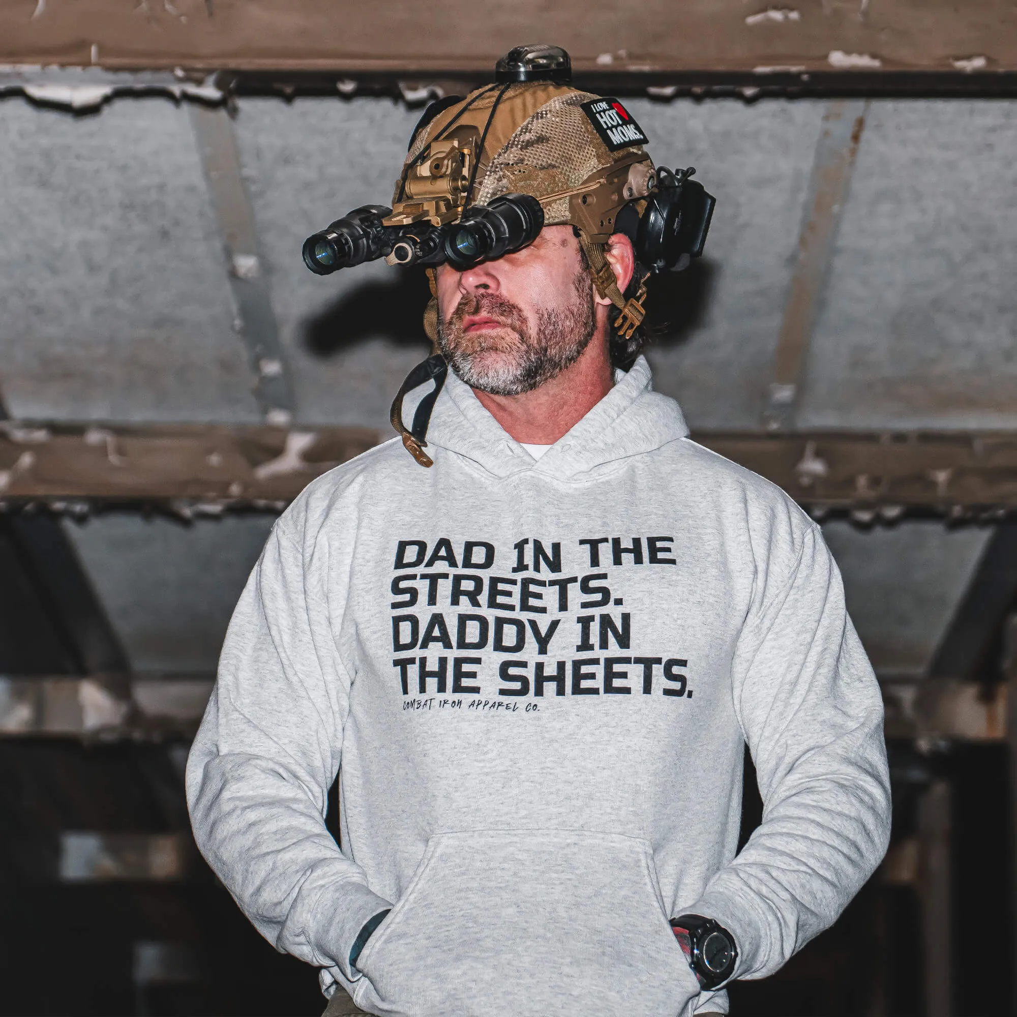 Dad In The Streets. Daddy In The Sheets. Men's Hoodie