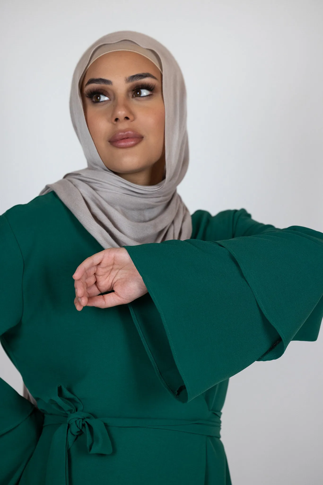 Dala Layered Wrap Abaya