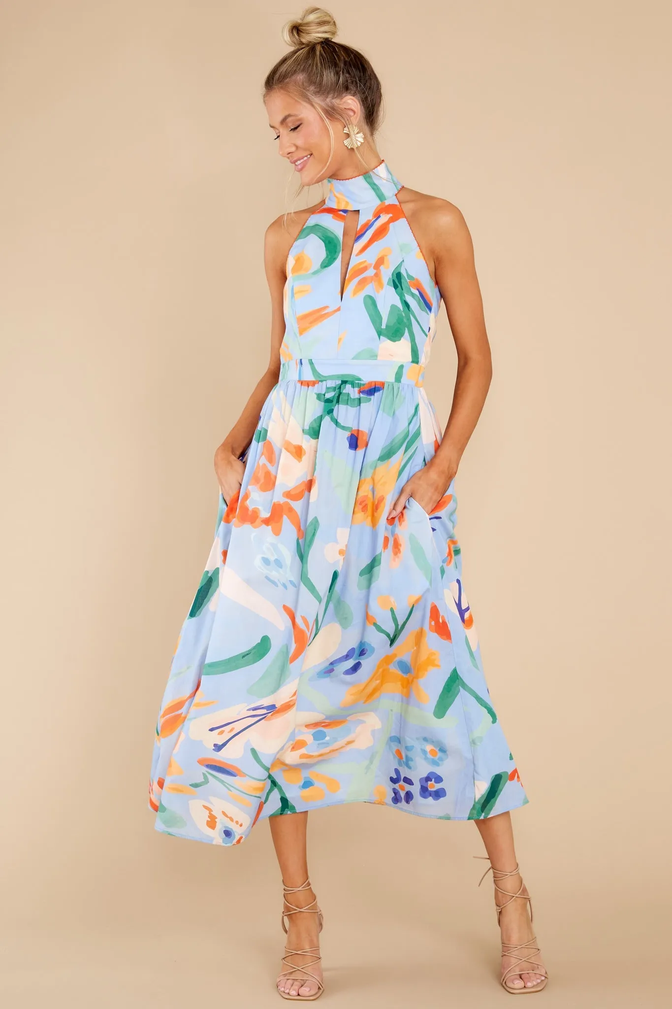 Dalila Jaleo Celeste Print Dress