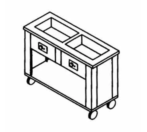 Dinex DXP3HFSL Serving Counter