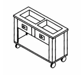 Dinex DXP3HFSL Serving Counter