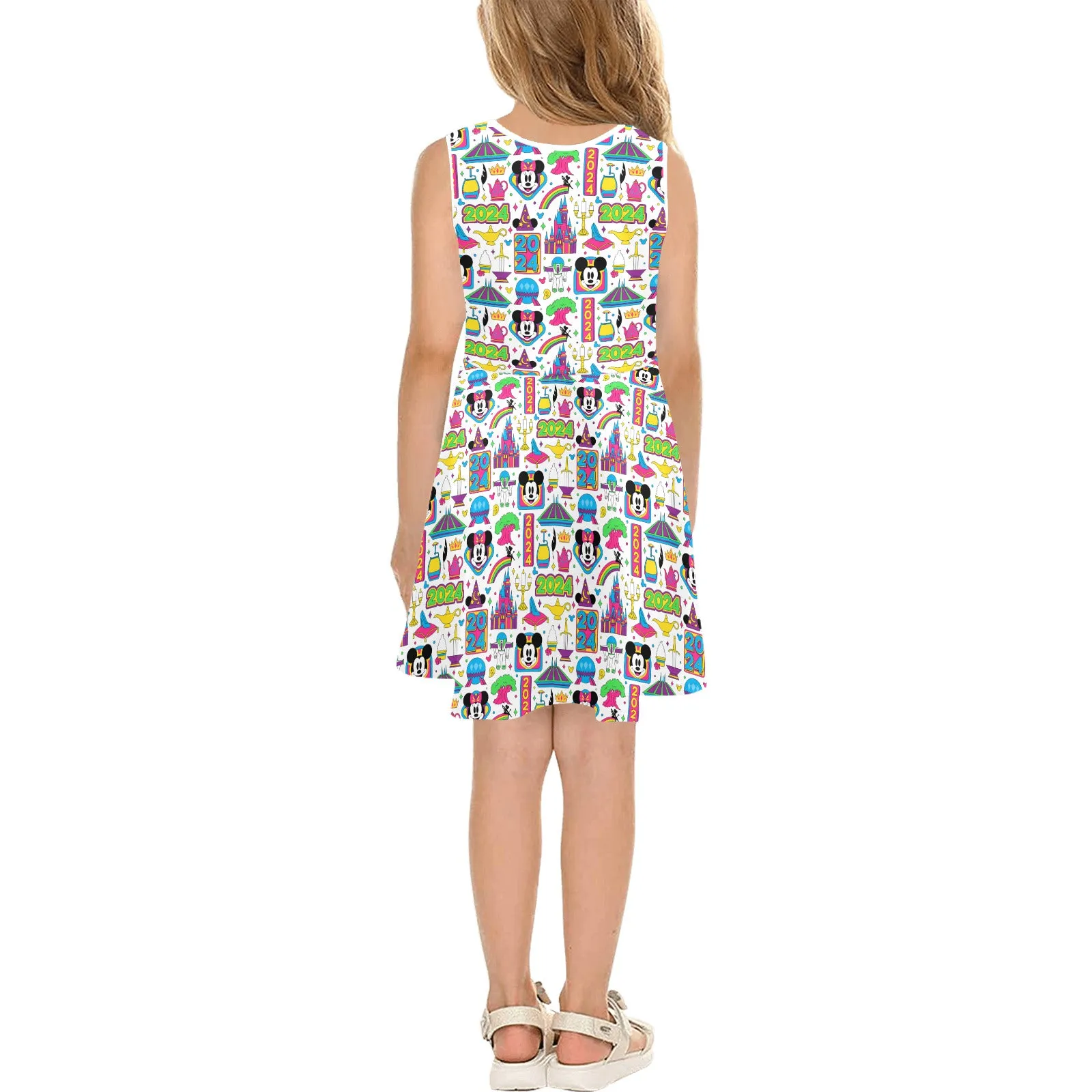 Disney 2024 Girls' Sleeveless Sundress