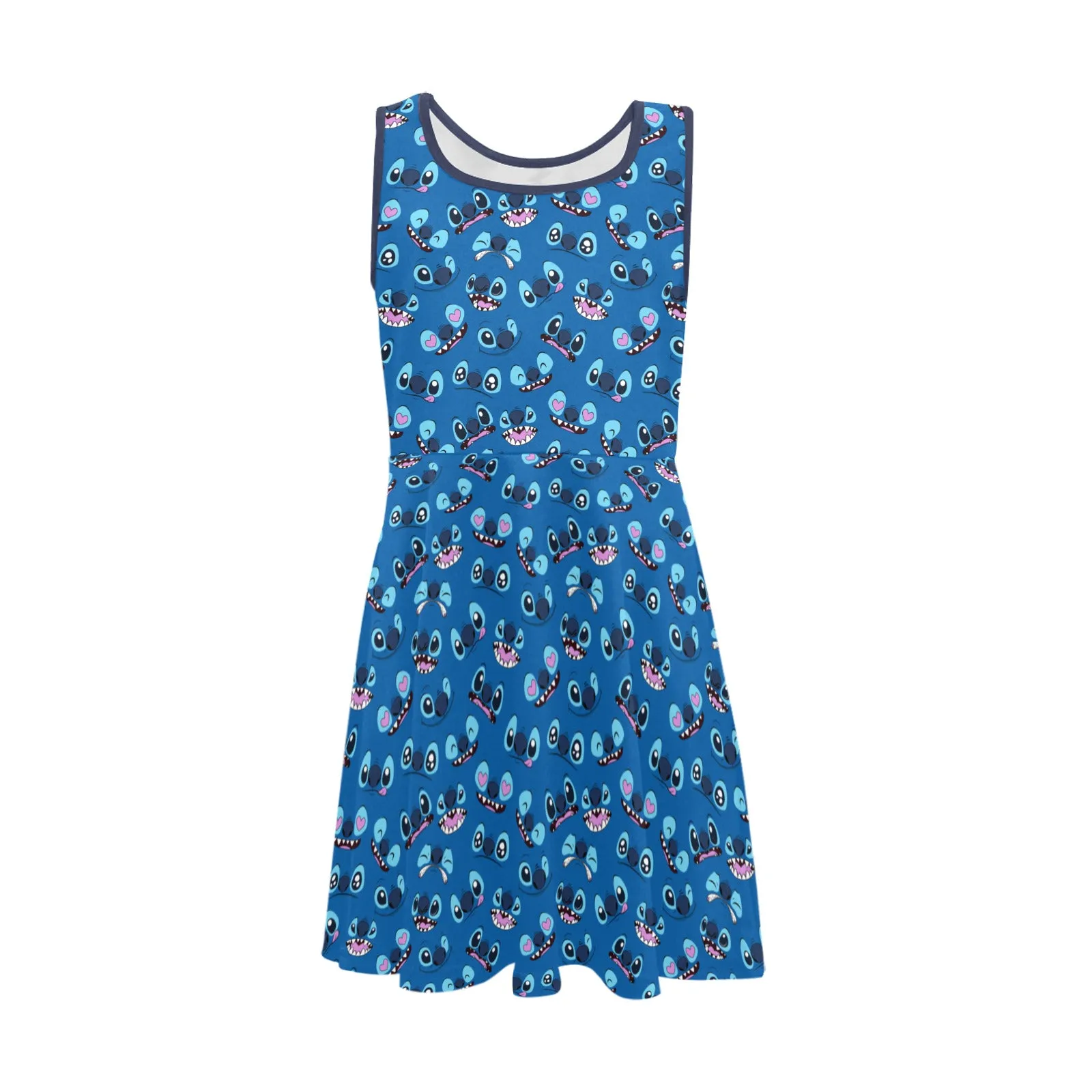 Disney Lilo And Stitch 626 Expressions Girls' Sleeveless Sundress