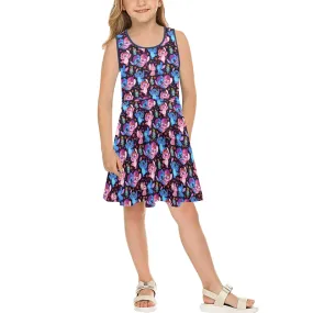 Disney Lilo And Stitch Angel Besties Girls' Sleeveless Sundress