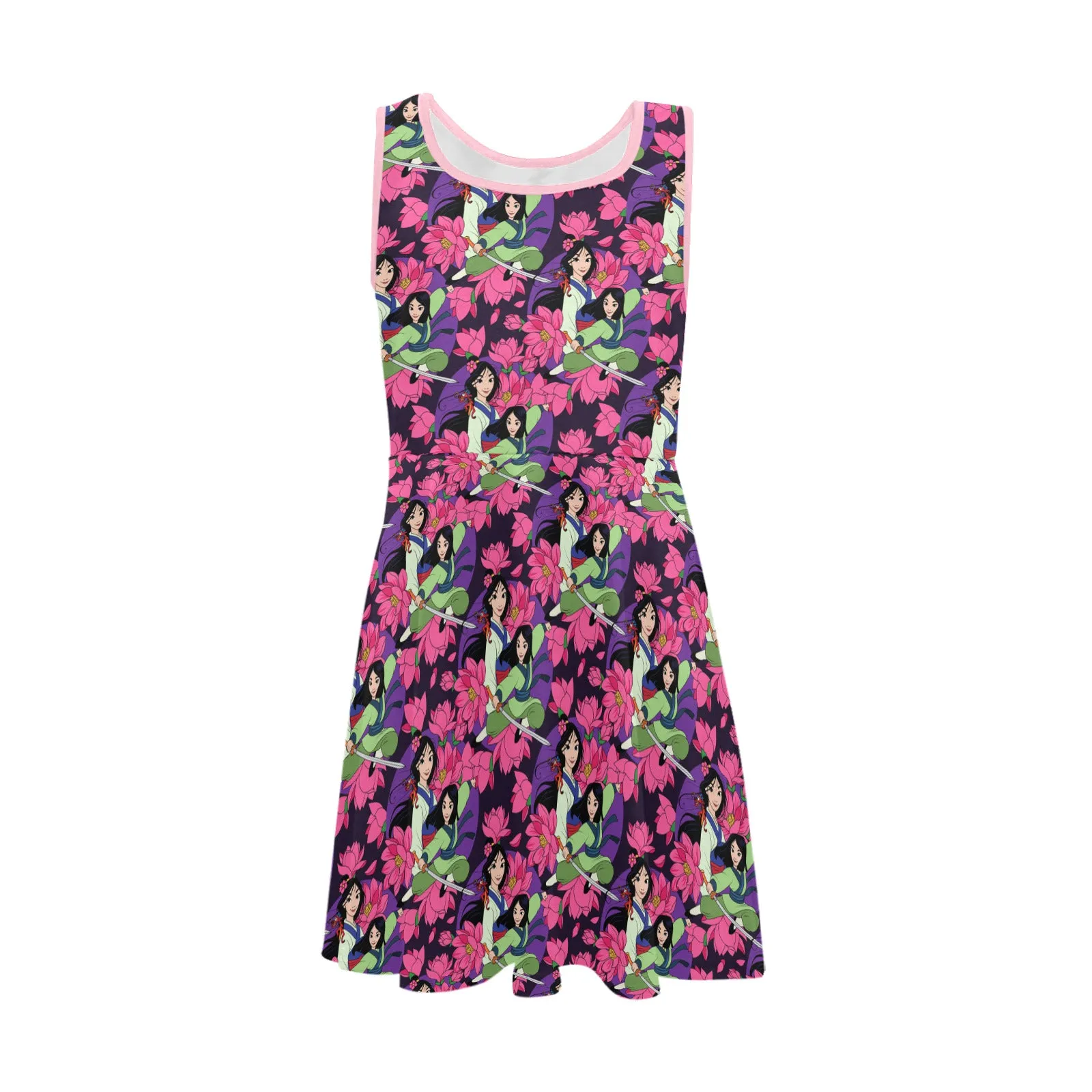 Disney Mulan Blooming Flowers Girls' Sleeveless Sundress