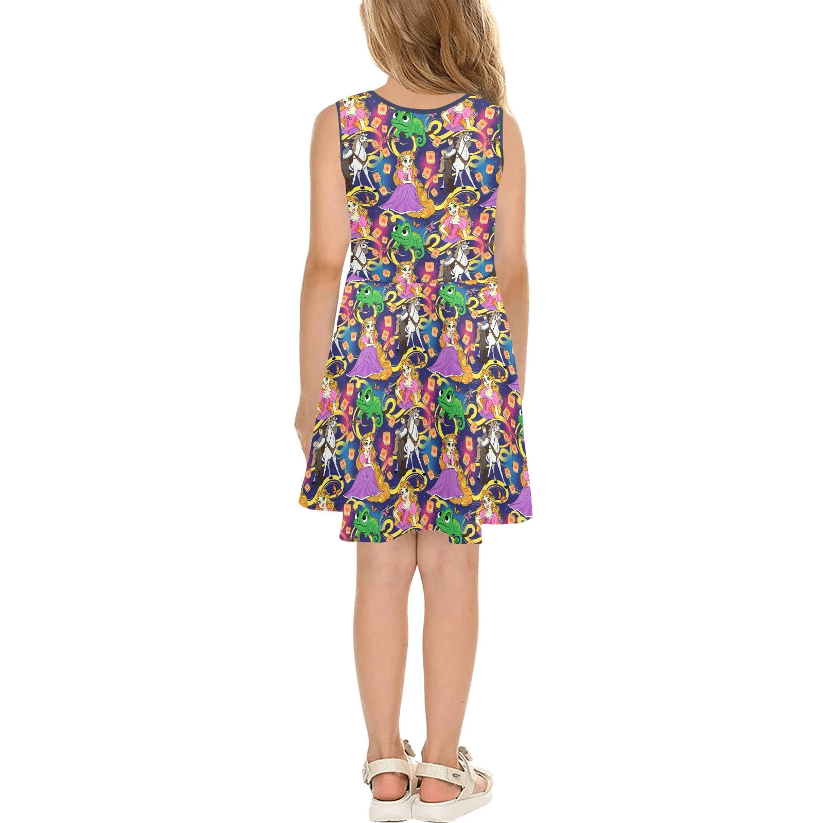 Disney Tangled Rapunzel At Last I See The Light Girls' Sleeveless Sundress