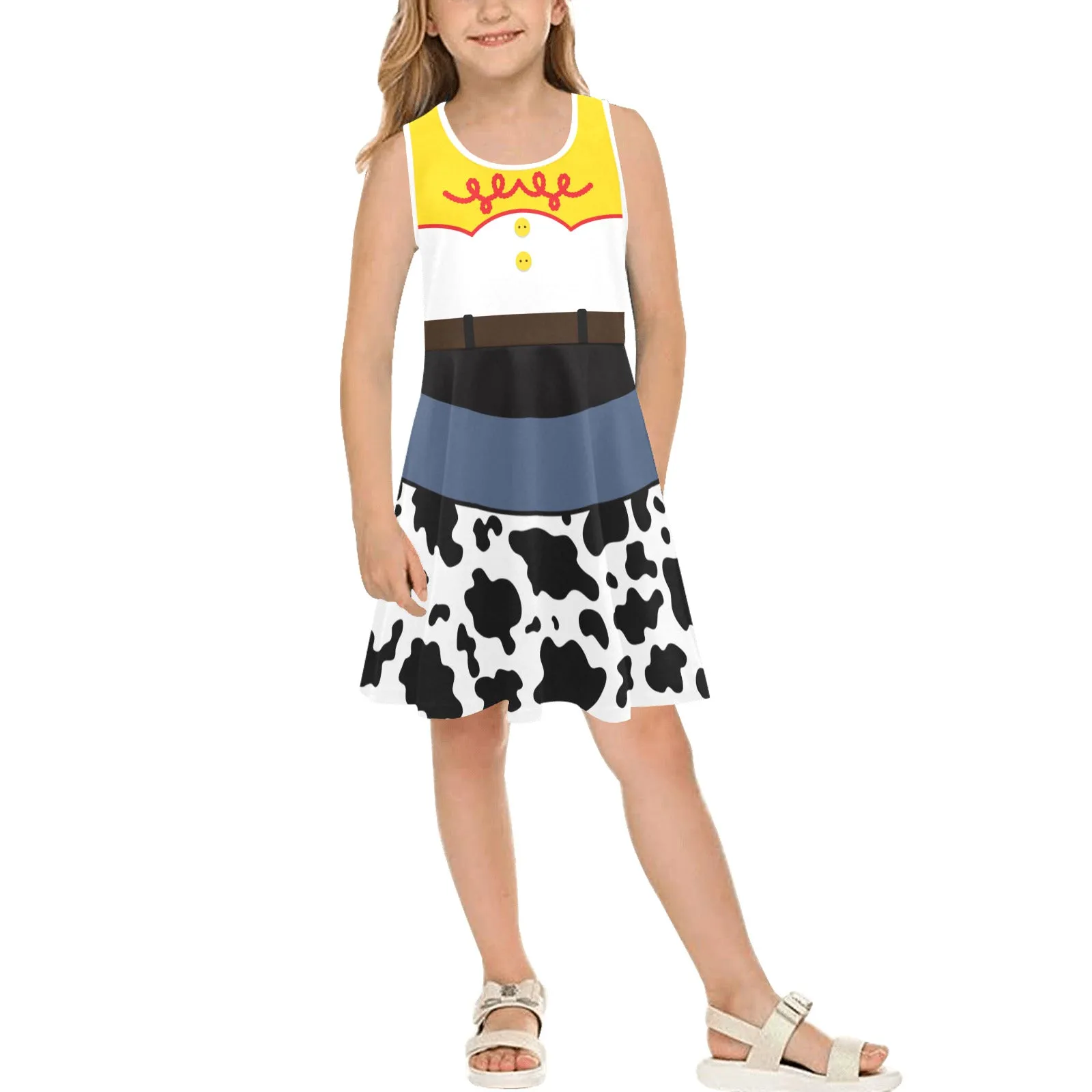 Disney Toy Story Jessie Girls' Sleeveless Sundress